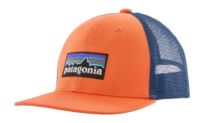 Pet Patagonia Kids Trucker Hat P-6 Logo: Orange Peel