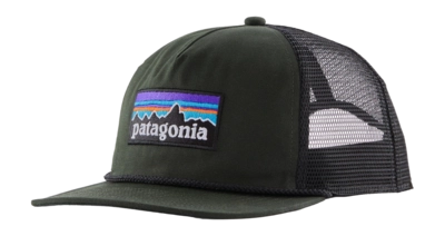 Pet Patagonia Unisex Airfarer Cap P-6 Logo: Old Growth Green