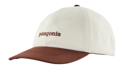 Pet Patagonia Unisex Fitz Roy Icon Trad Cap Text Logo: Dried Vanilla
