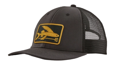 Pet Patagonia Unisex Flying Fish LoPro Trucker Hat Flying Fish Fork: Ink Black