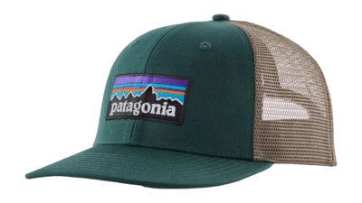Pet Patagonia Unisex P-6 Logo Trucker Hat Cascade Green