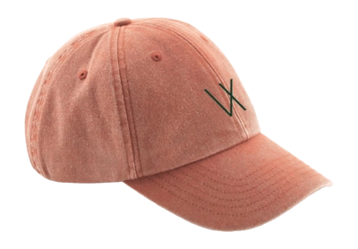 Pet Vieux Jeu Unisex Denim Cap Orange