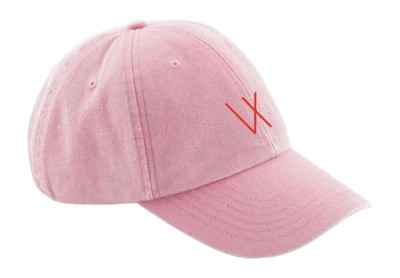 Pet Vieux Jeu Unisex Denim Cap Pink