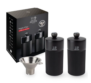 Salz- & Pfeffermühle Peugeot Geschenkbox Matt Black 12 cm