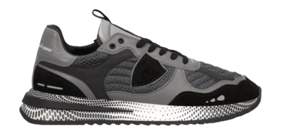 Philippe Model Men Olympique Low Fancy Resau / Noir Gris