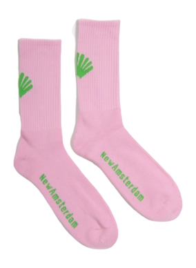 Chaussettes New Amsterdam Surf Association Homme Logo Pink