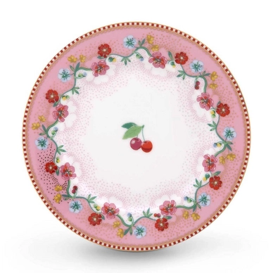 Taartbord PiP Studio Floral Pink (17 cm)
