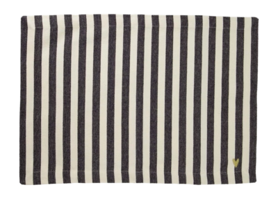 Placemat Zusss Streep Antracietgrijs / Wit