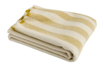 Plaid HAY Duo Throw Cream