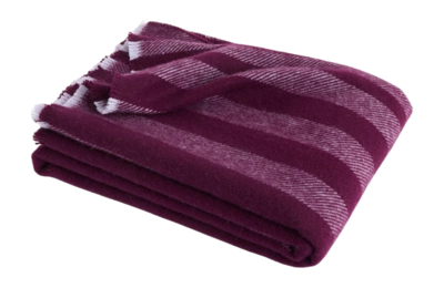 Plaid HAY Duo Throw Plum