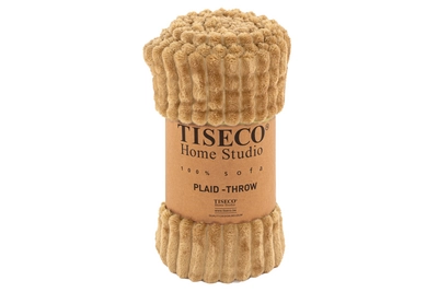 Plaid Tiseco Home Studio Ribble Indian Tan | Bedsupply
