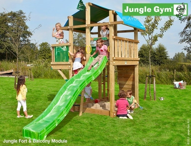 Speelset Jungle Gym Jungle Fort + Balcony Groen