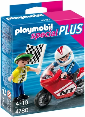 Playmobil Motorracer Met Vlaggenzwaaier 4780