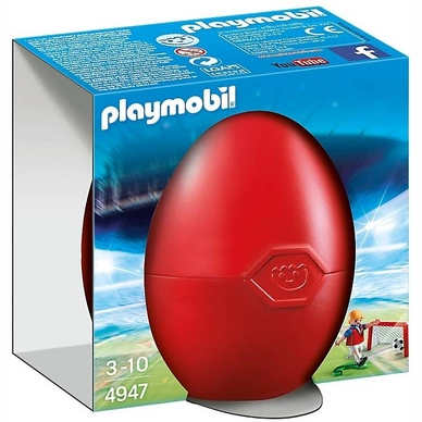 Playmobil Easter Eggs Voetballer Met Goal 4947