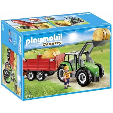 Playmobil Country Tractor met aanhangwagen 6130