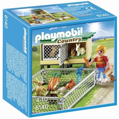 Playmobil Country Konijnenhok met buitenren 6140