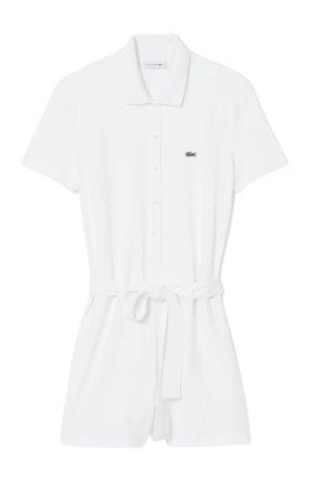 Playsuit Lacoste Women EF1823 Slim Fit Stretch White