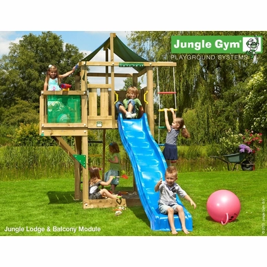 Speelset Jungle Gym Jungle Lodge + Balcony Blauw