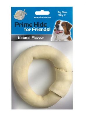 Kauwkluif Prime Hide Ring Naturel 14 cm