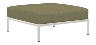 Houe Level2 Ottoman voetenbank white frame Leaf