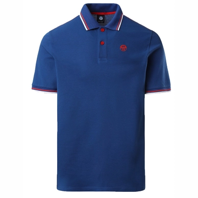 Polo North Sails Men SS Polo With Logo Ocean Blue