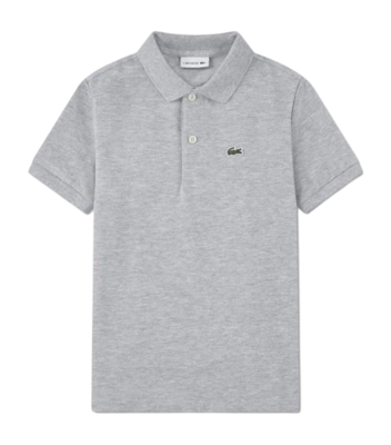 Polo Lacoste Boys Non Organic Petit Pique Argent Chine Heather