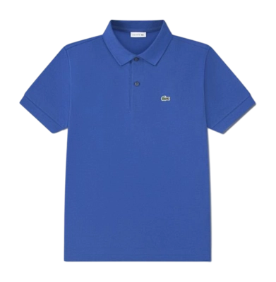 Polo Lacoste Boys Non Organic Petit Pique Bleu France