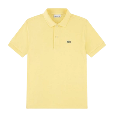 Polo Lacoste Boys Non Organic Petit Pique Jaune