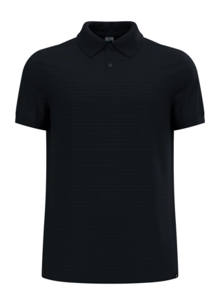 Polo Odlo Men Ascent Natural Black Regular Fit