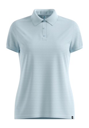 Polo Odlo Women Ascent Natural Baby Blue Regular Fit