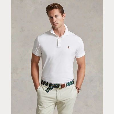 Polo Ralph Lauren Men Custom Slim Fit Soft Cotton Shirt White | Causeways