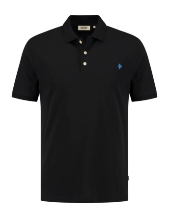Polo Shiwi Men JUSTIN Regular Solid Black