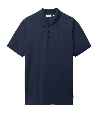 Polo Shiwi Men JUSTIN Regular Solid Blue Dark Navy