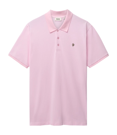 Polo Shiwi Men JUSTIN Regular Solid Pink Smoke