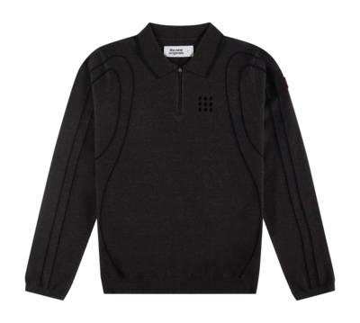 Polo The New Orignals Men Innerspace Long Sleeve Polo Brown Melange/Black