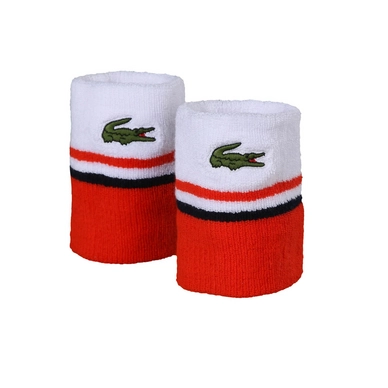 Polsband Lacoste White Etna Red