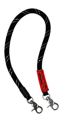 Polsband Topologie Wares Straps 10mm Wrist Strap Black Reflective