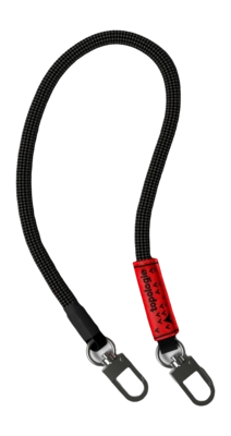 Polsband Topologie Wares Straps 8.0mm Wrist Strap Black Lattice
