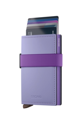 3---Matte Leather - Bandwallet - Lilac-Violet - Cards