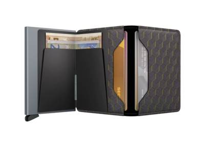 5---Optical - Slimwallet - Grey-Yellow - Titanium - Open