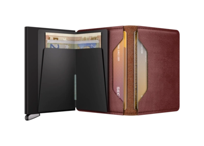 Basco+ - Slimwallet - Brown - Black+ - Open