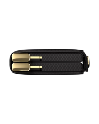 3---Emboss Diamond+ - Twinwallet - Black - Black+ - Bottom