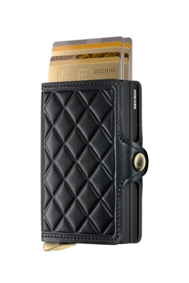6---Emboss Diamond+ - Twinwallet - Black - Black+ - Cards