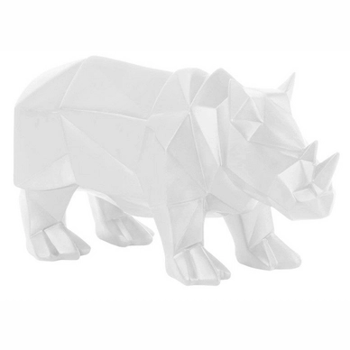 Beeld PT Living Origami Rhino Polyresin Matt White