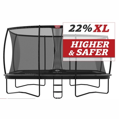 Trampoline BERG Ultim Champion Regular 410 Grey + Safety Net Deluxe XL