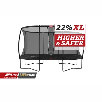 Trampoline BERG Grand Champion Regular 520 Black + Safety Net Deluxe XL