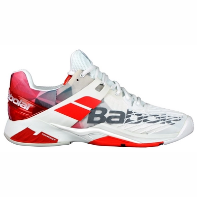 Chaussures de Tennis Babolat Propulse Fury All Court Men White Chinese Red