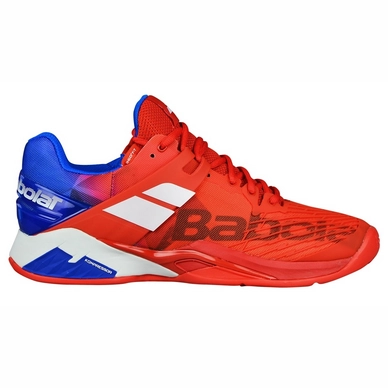 Chaussures de Tennis Babolat Propulse Fury Clay Men Bright Red Electric Blue
