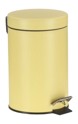 Prullenbak Kela Monaco Met Pedaal Sunny Yellow 3 L