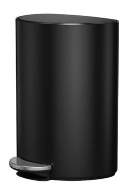 Prullenbak Simplehuman Halfrond Matzwart 6L